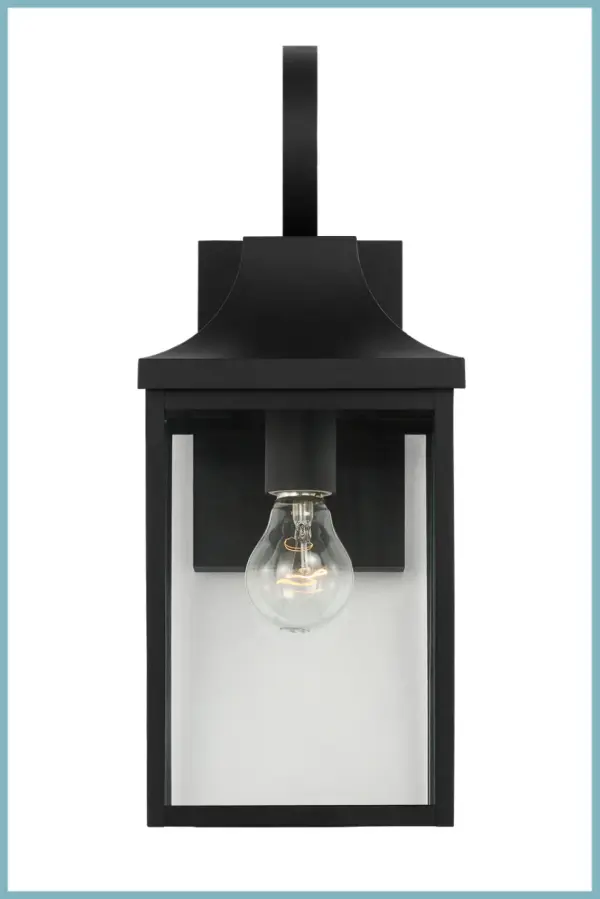 Saybrook Medium Wall Lantern in Textured Black - Image 7