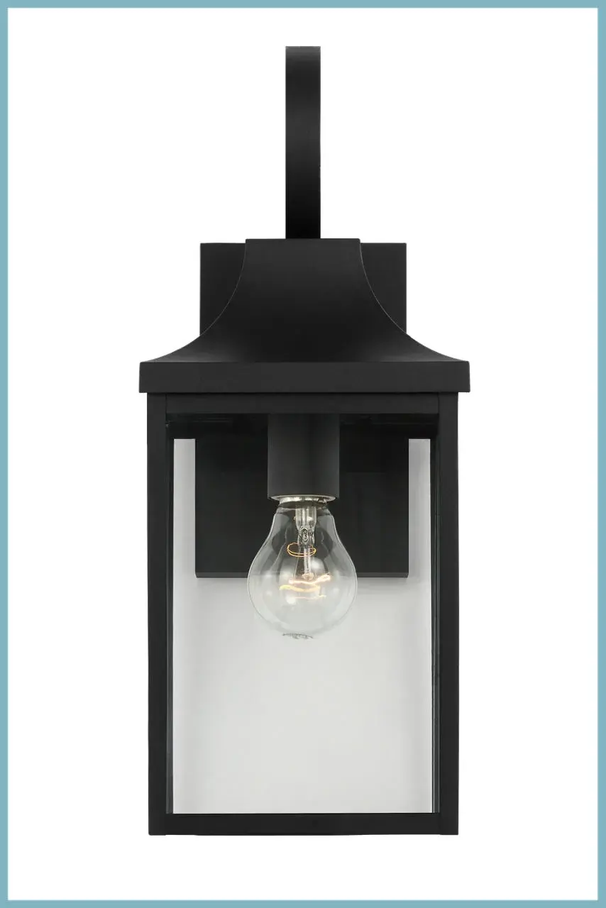 Saybrook Medium Wall Lantern in Textured Black - Image 7