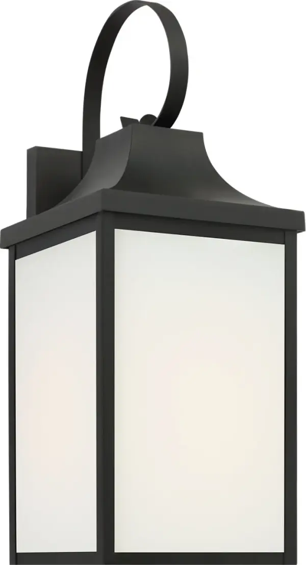Saybrook Medium Wall Lantern in Textured Black - Image 10