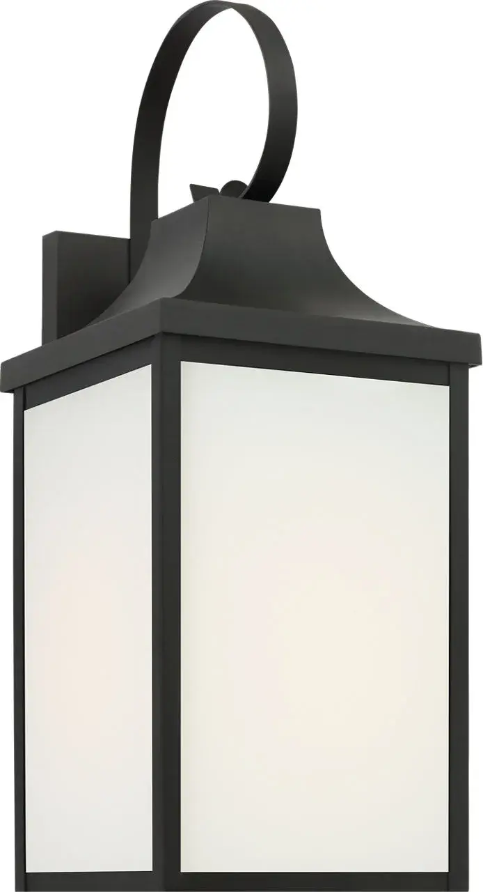 Saybrook Medium Wall Lantern in Textured Black - Image 10