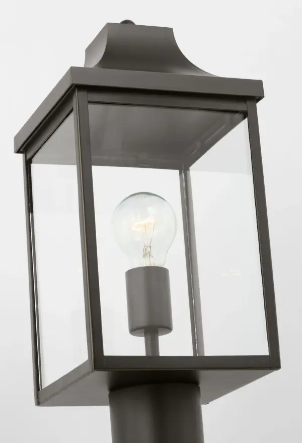 Saybrook Medium Post Lantern in Antique Bronze - Image 5