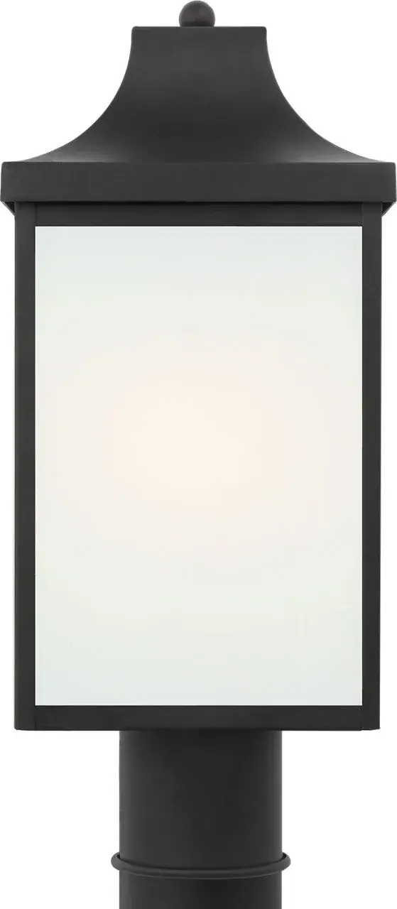 Saybrook Medium Post Lantern in Textured Black - Image 2