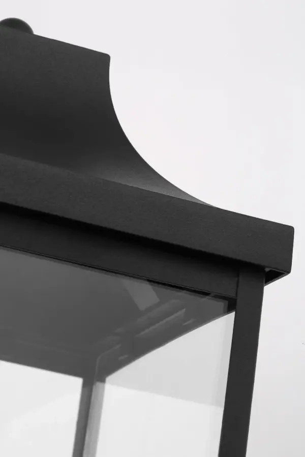 Saybrook Medium Post Lantern in Textured Black - Image 6