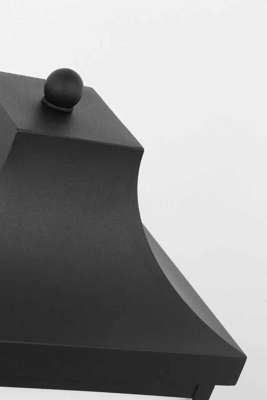 Saybrook Medium Post Lantern in Textured Black - Image 5