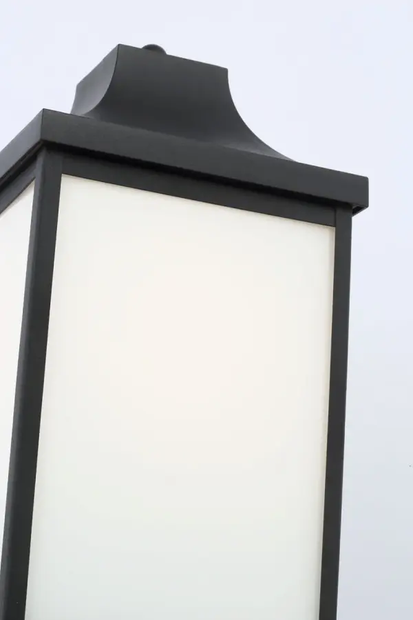Saybrook Medium Post Lantern in Textured Black - Image 8