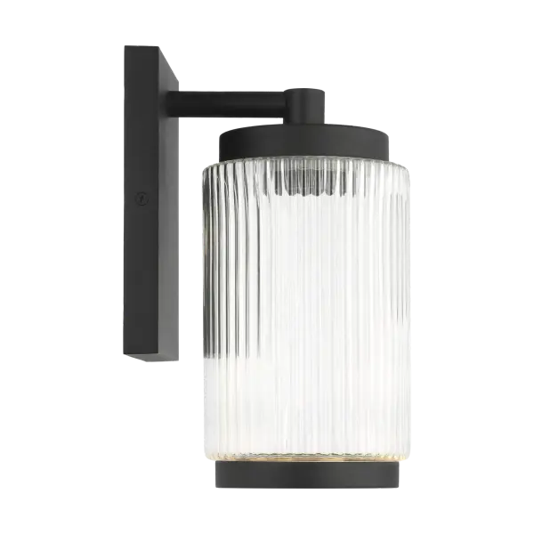 Ronde Small Outdoor Wall Lantern in Textured Black - Image 6