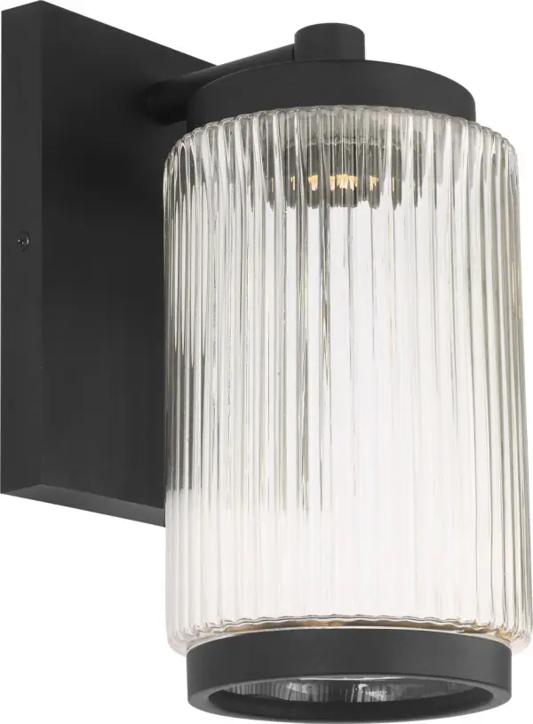 Ronde Small Outdoor Wall Lantern in Textured Black - Image 8