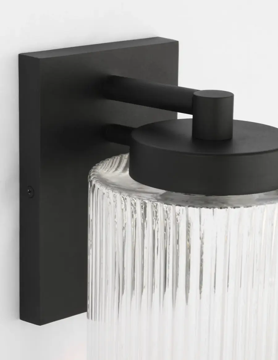 Ronde Large Outdoor Wall Lantern in Textured Black - Image 11