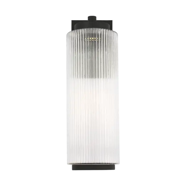Ronde Large Outdoor Wall Lantern in Textured Black - Image 5