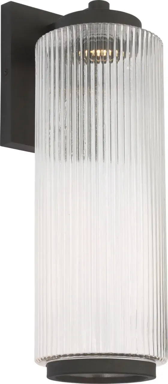 Ronde Large Outdoor Wall Lantern in Textured Black - Image 7