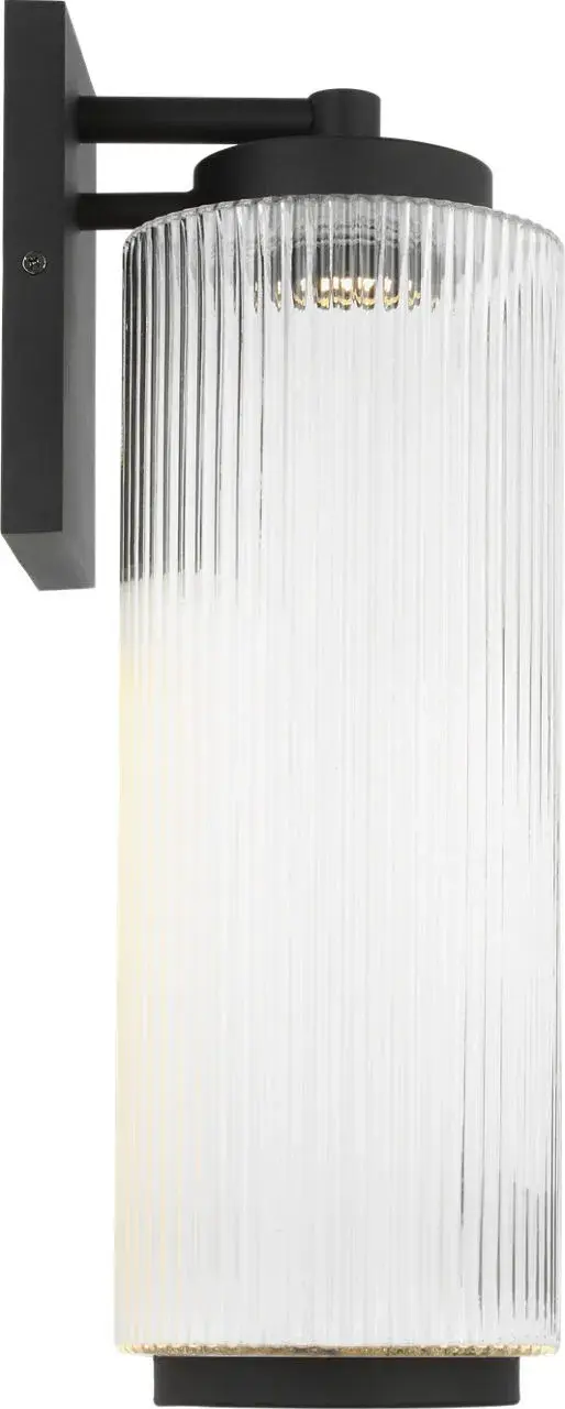 Ronde Large Outdoor Wall Lantern in Textured Black - Image 8
