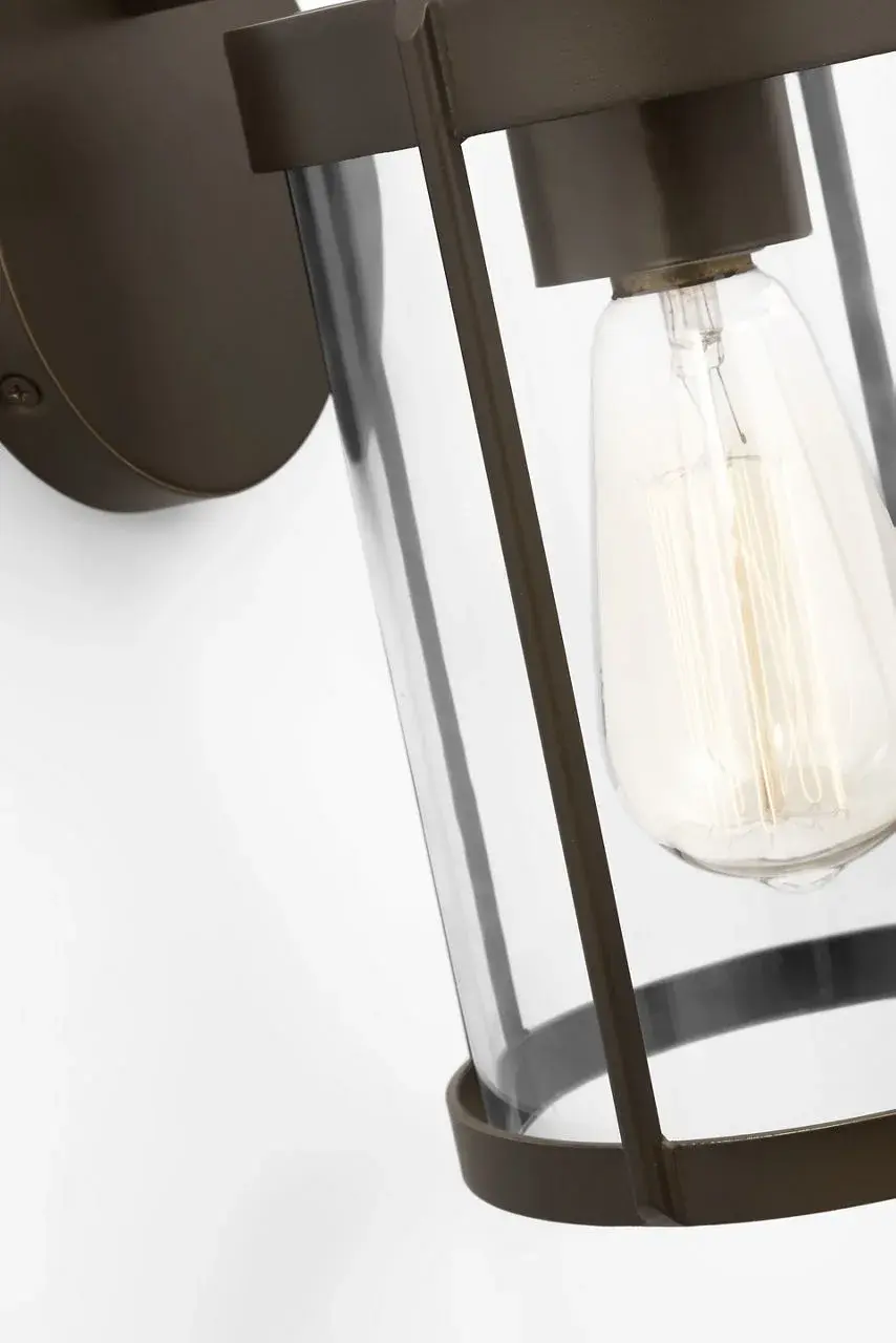 Luning Small Outdoor Lantern in Antique Bronze - Image 3