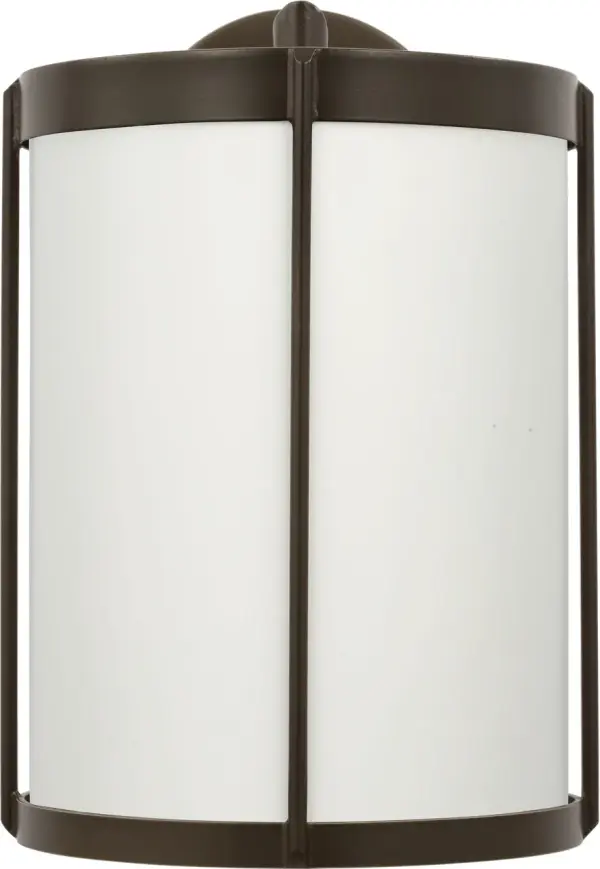The Luning Medium Lantern combines traditional design with modern durability. Its proportioned metal frame and cylindrical glass diffuser deliver reliable illumination for front porches, pathways, and side entries. - alternate view