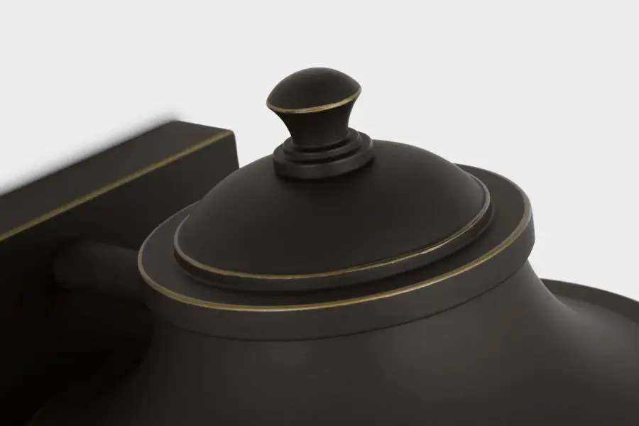 Portola Small Lantern in Antique Bronze - Image 2