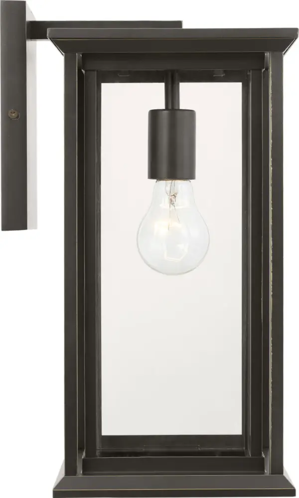 Audley Medium Outdoor Lantern in Antique Bronze - Image 3