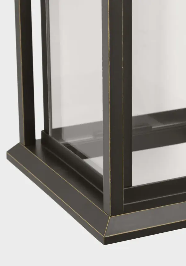Audley Medium Outdoor Lantern in Antique Bronze - Image 4