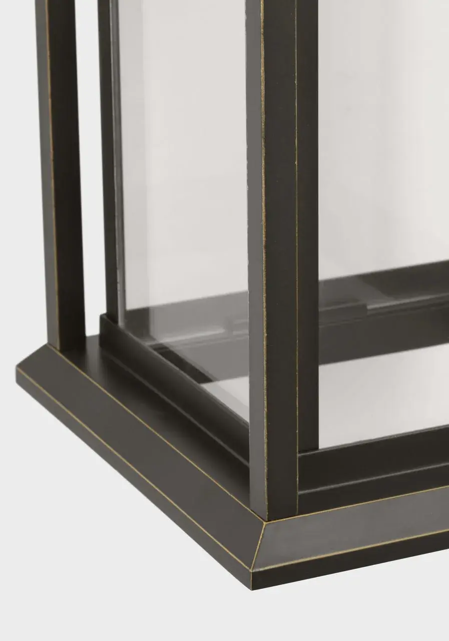 Audley Medium Outdoor Lantern in Antique Bronze - Image 4