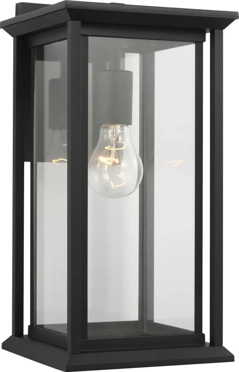 Audley Medium Lantern in Textured Black - Image 2