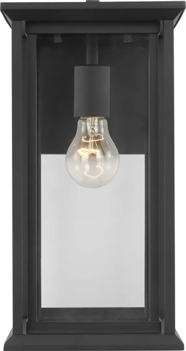 Audley Medium Lantern in Textured Black - Image 3