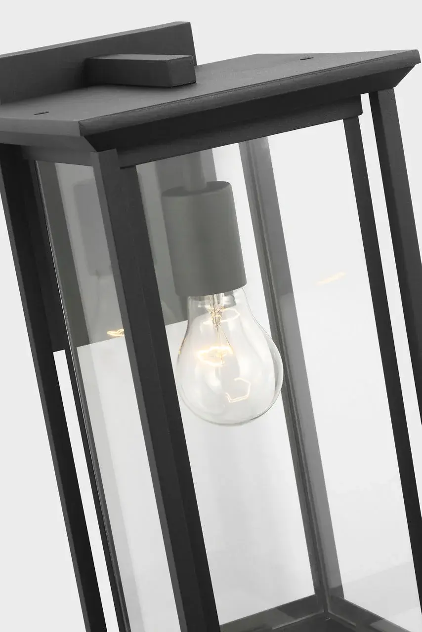 Audley Medium Lantern in Textured Black - Image 5