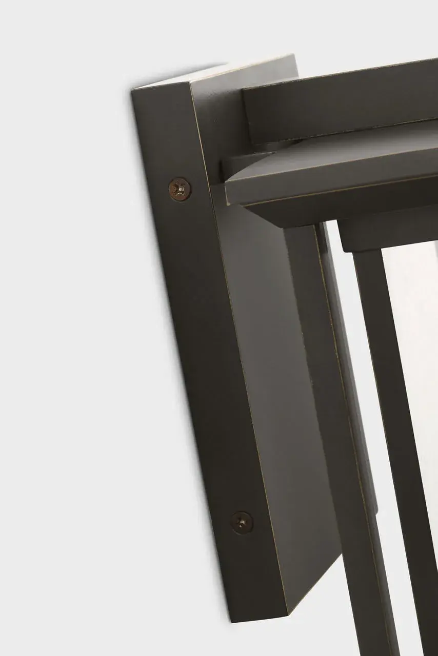 Audley Large Lantern in Antique Bronze with Clear Glass - Image 4