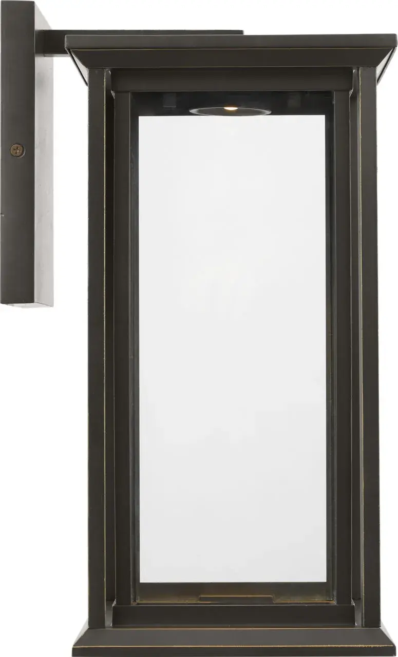 Audley Medium LED Lantern in Antique Bronze - Image 1