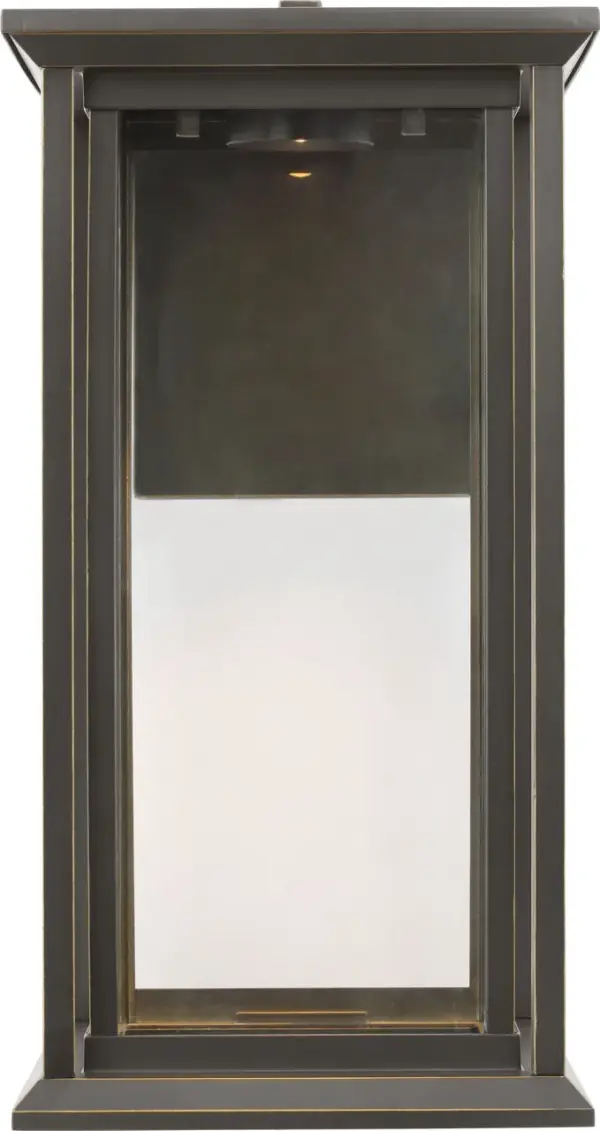 Audley Medium LED Lantern in Antique Bronze - Image 3