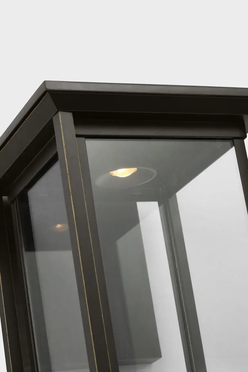 Audley Medium LED Lantern in Antique Bronze - Image 4