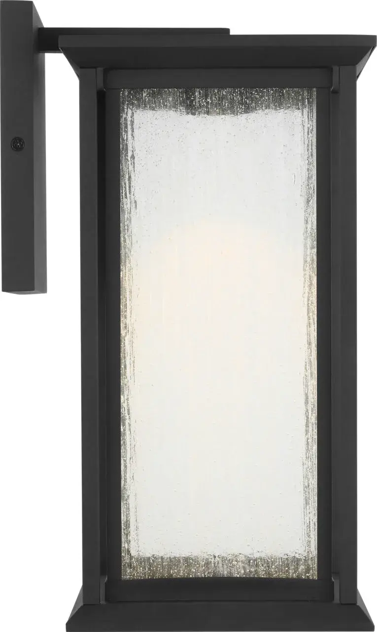 Audley Medium LED Lantern in Textured Black - Image 1