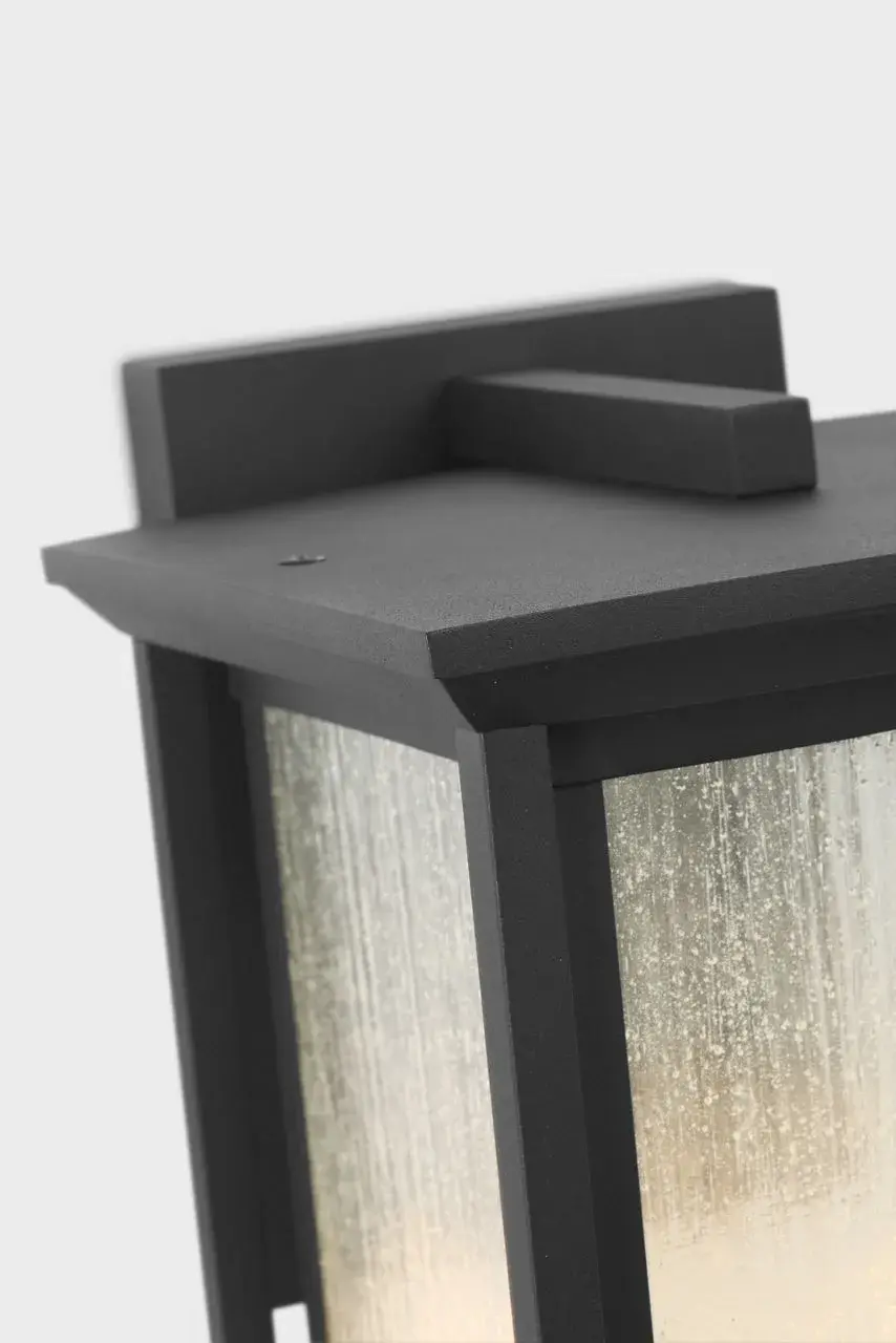 Audley Medium LED Lantern in Textured Black - Image 4