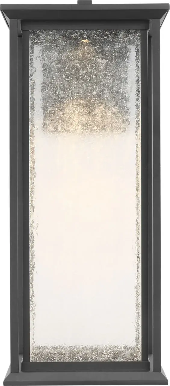 Audley Large LED Lantern in Textured Black - Image 2