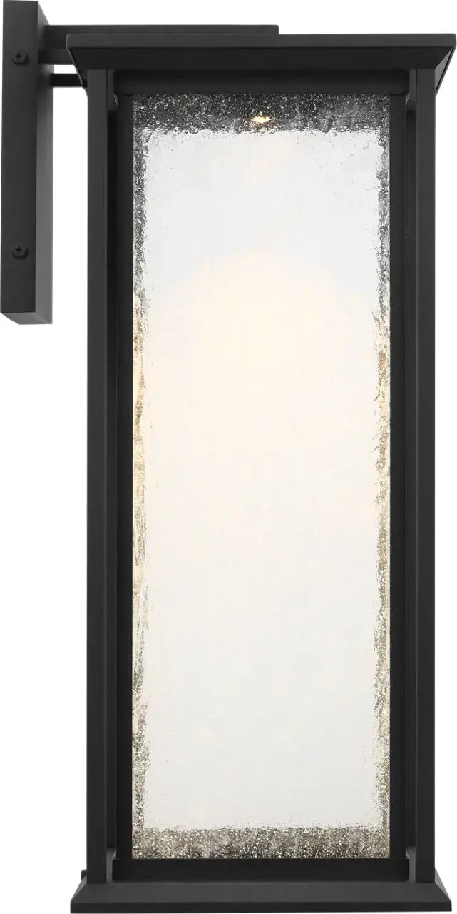 Audley Large LED Lantern in Textured Black - Image 3