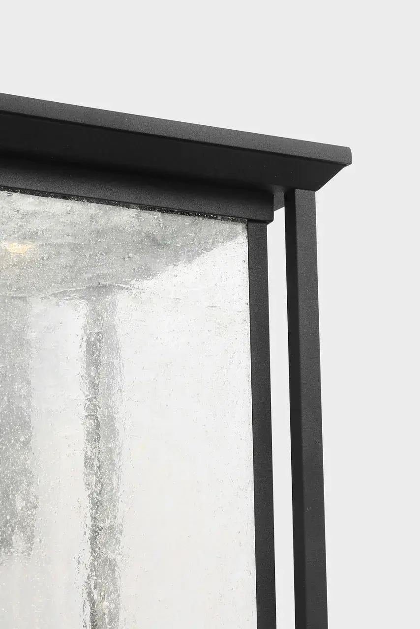 Audley Large LED Lantern in Textured Black - Image 4