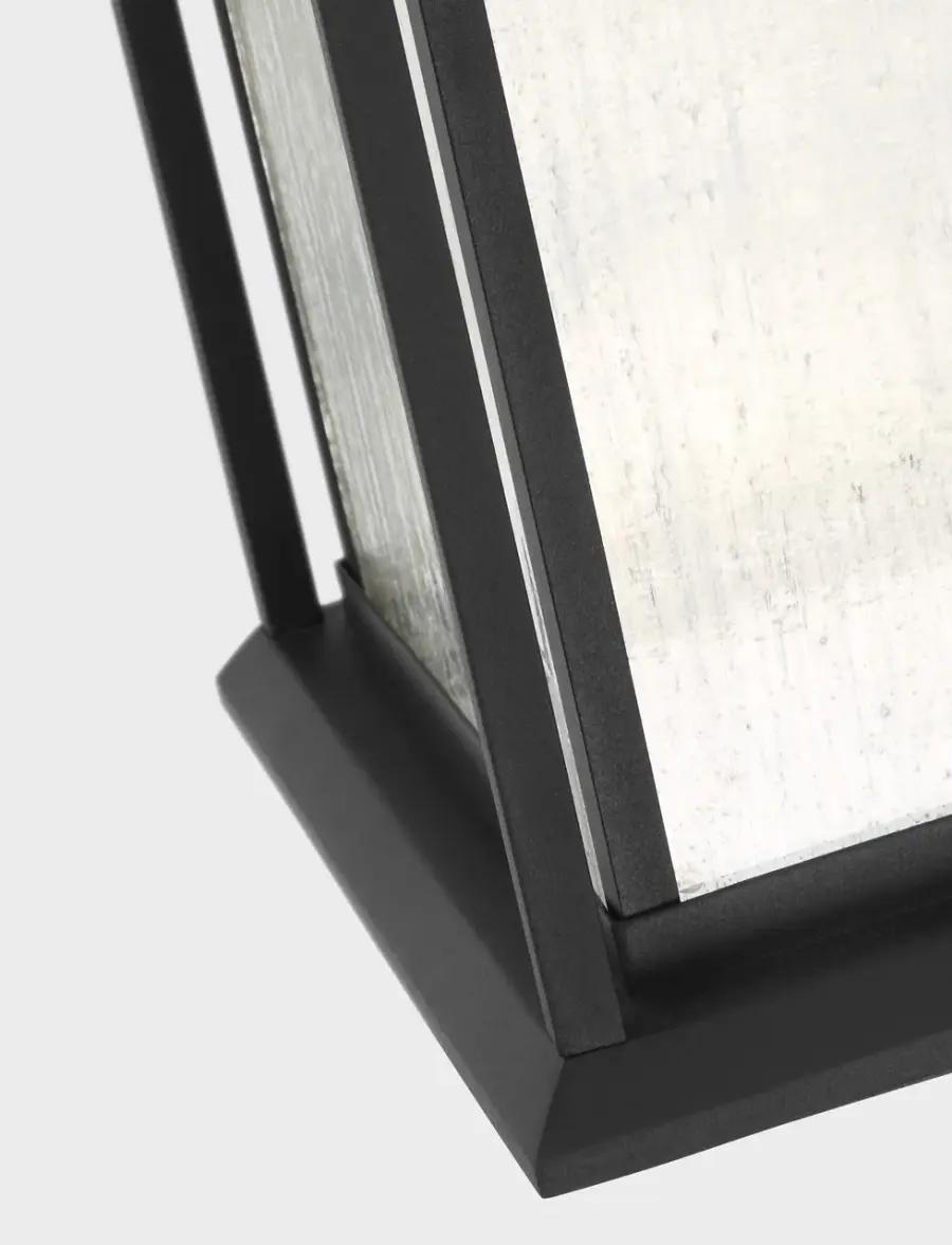 Audley Extra Large LED Lantern in Textured Black - Image 5