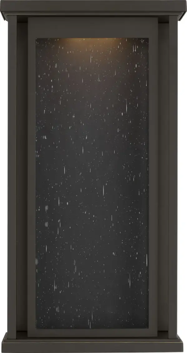 The Faywood Medium Lantern combines clean geometric lines with practical LED lighting, making it perfect for modern outdoor spaces. Its wet-rated construction and consistent downlight ensure durability and functionality.