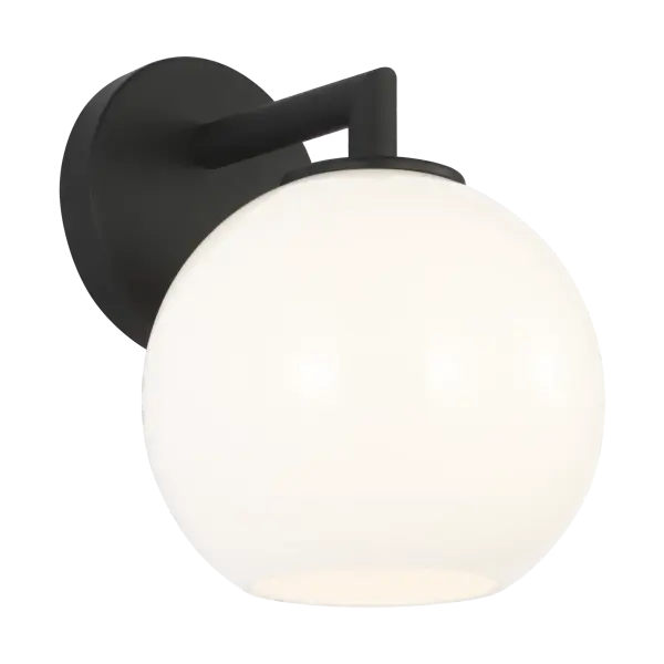 The Toca Small Outdoor Lantern combines clean geometric lines with a softly diffused milk glass shade, creating an understated yet sophisticated lighting solution for exterior spaces.