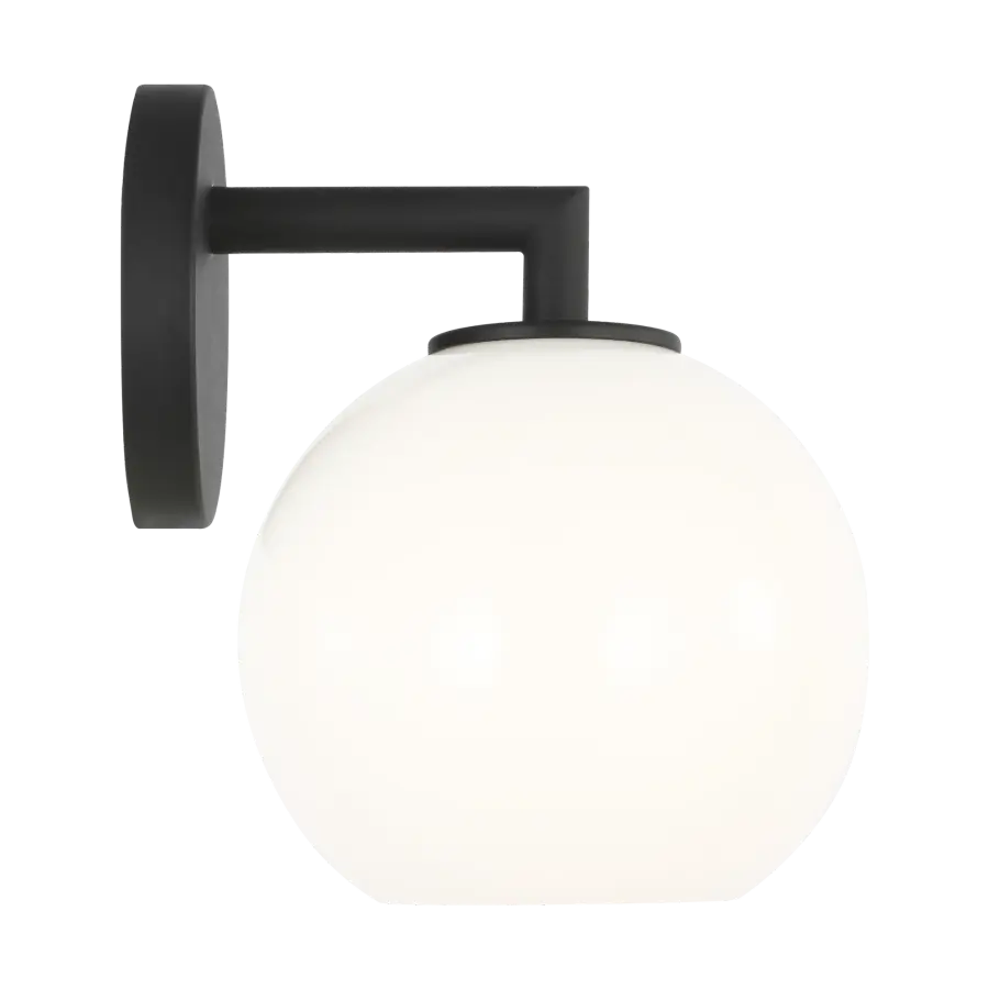 Toca Small Outdoor Wall Lantern in Textured Black - Image 5