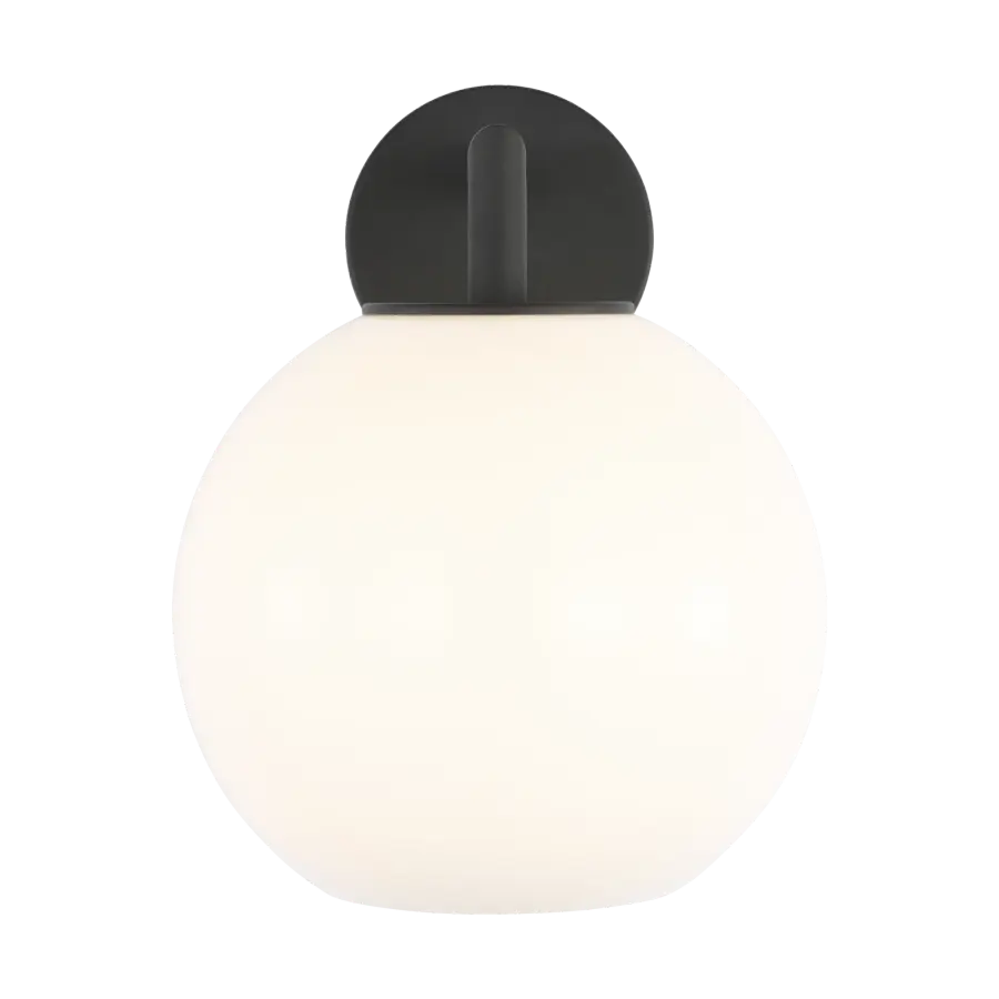 Toca Medium Outdoor Wall Lantern in Textured Black - Image 1