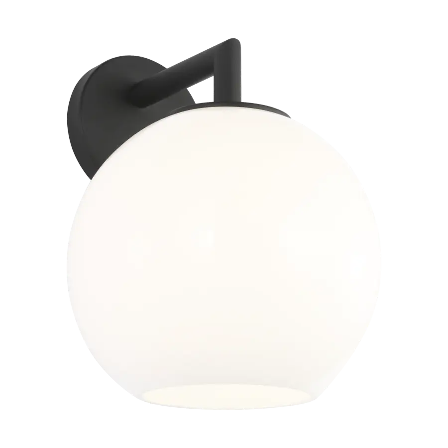 Toca Medium Outdoor Wall Lantern in Textured Black - Image 2