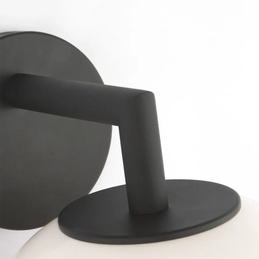 Toca Medium Outdoor Wall Lantern in Textured Black - Image 3