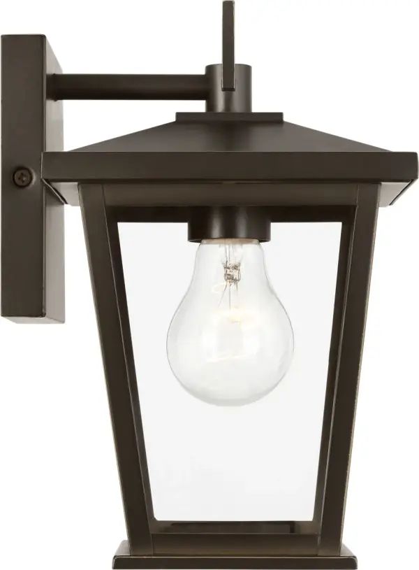 Linton Small Outdoor Lantern in Antique Bronze - Image 3