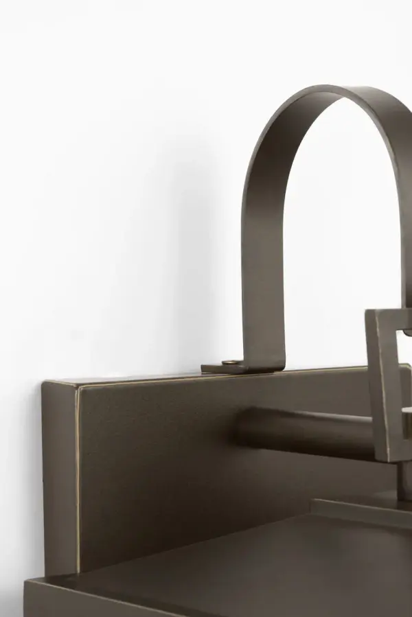 Linton Small Outdoor Lantern in Antique Bronze - Image 7