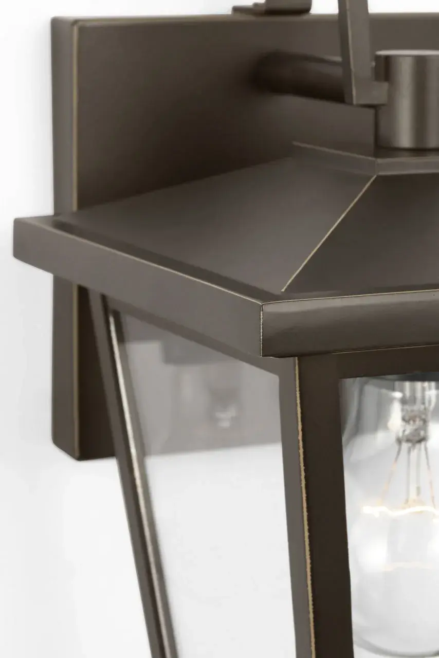 Linton Small Outdoor Lantern in Antique Bronze - Image 10