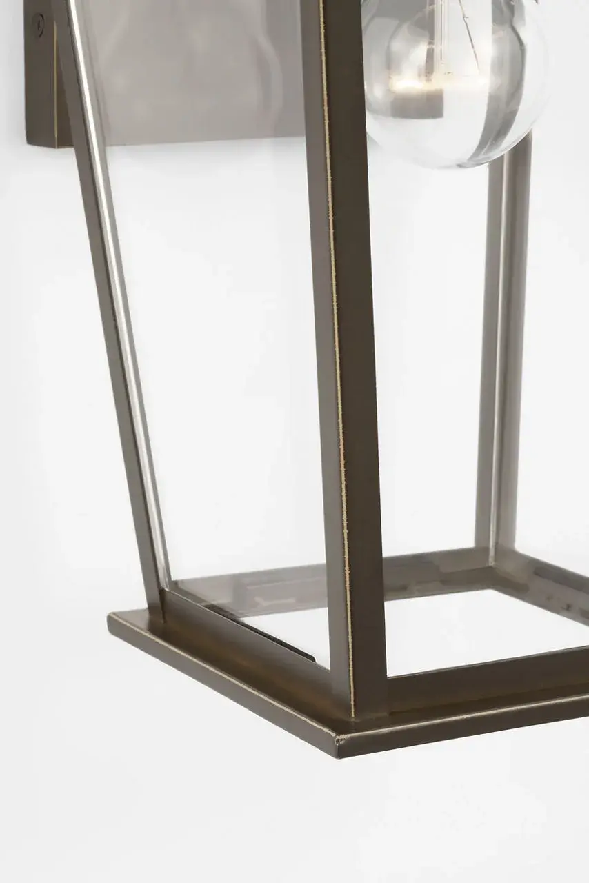 Linton Medium Outdoor Lantern in Antique Bronze - Image 2