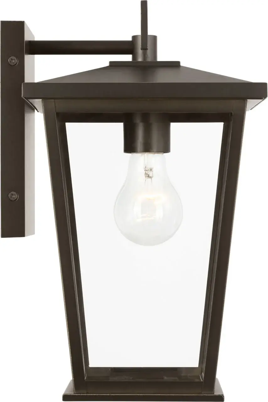 Linton Medium Outdoor Lantern in Antique Bronze - Image 3