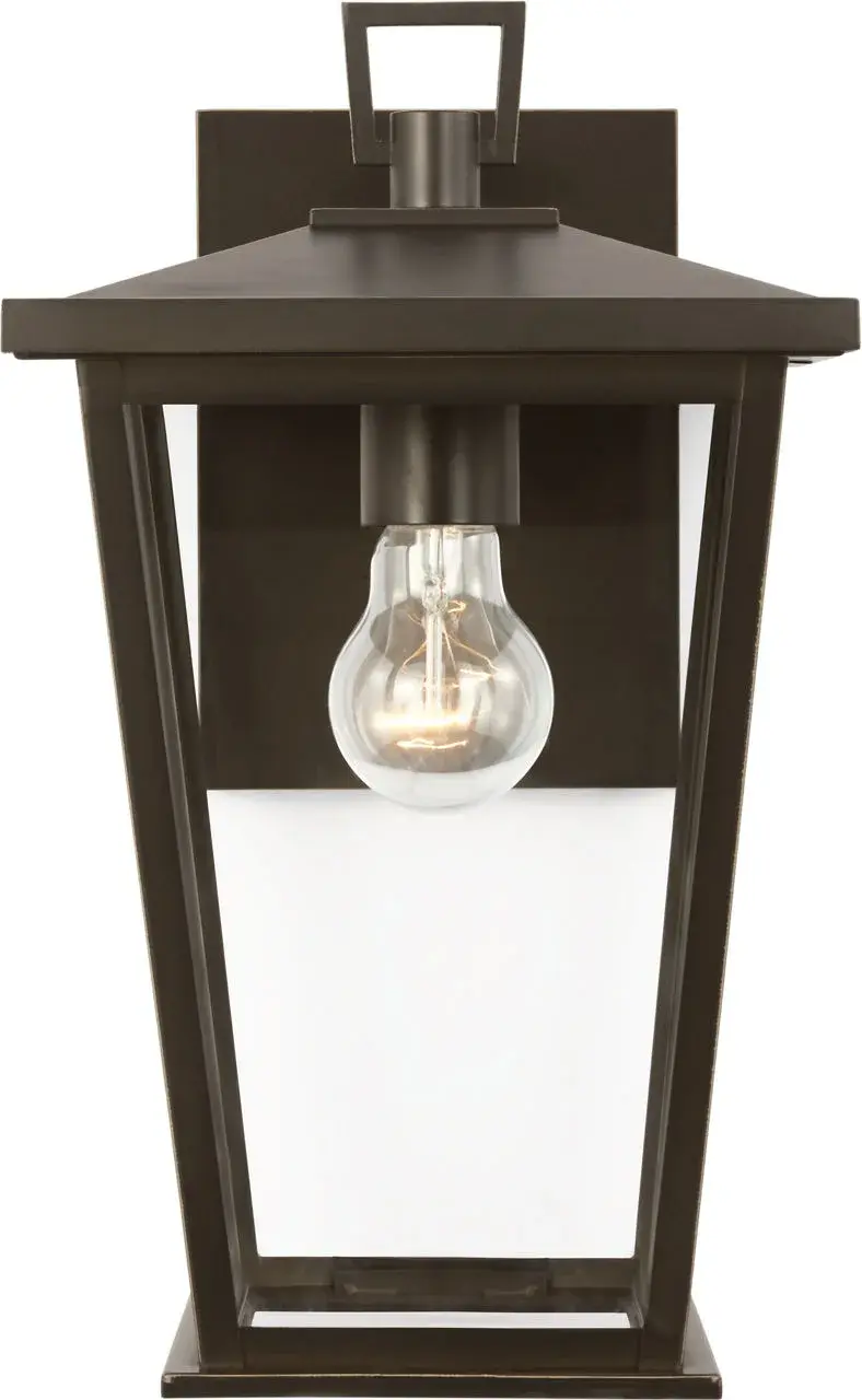 Linton Medium Outdoor Lantern in Antique Bronze - Image 4