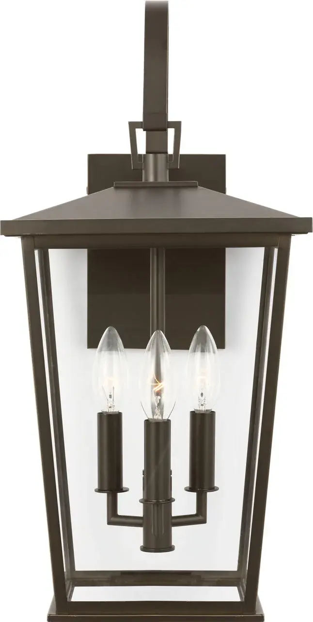 Linton Large Outdoor Lantern in Antique Bronze - Image 2