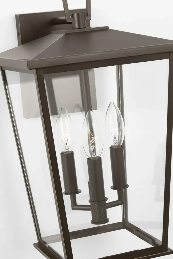 Linton Large Outdoor Lantern in Antique Bronze - Image 6