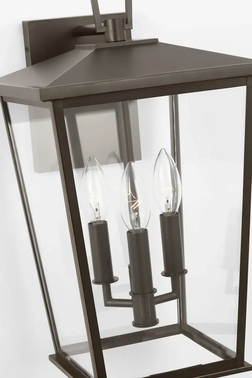 Linton Large Outdoor Lantern in Antique Bronze - Image 6