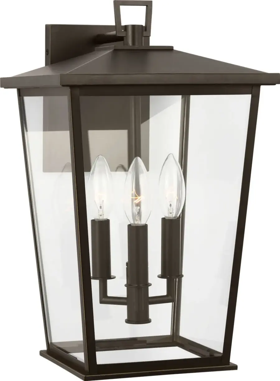 Linton Large Outdoor Lantern in Antique Bronze - Image 8